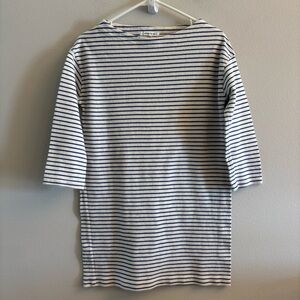 Emerson Fry Navy and White Striped Boatneck Tunic